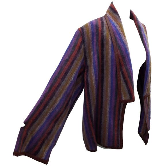 Vintage Mohair Jacket with Leather Trim - Picture 6 of 14